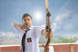 Students participating in a school activity