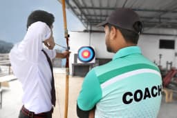 Students participating in a school activity